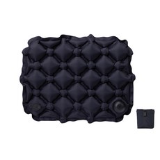 에어비오 휴대용 에어방석 비행기 기내용 꼬리뼈보호 여행용, 블랙