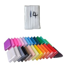 와이지알씨 폴리머클레이 색상 25g 모음 공예 플라스틱 미니어쳐, 14.화이트 25g, 1개