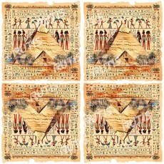 TS-EG 埃及0023-蝶谷巴特餐巾紙/藝術紙 Decoupage napkins/art paper, 1個, 33x33四格圖