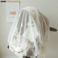 DFMEI 韓果ins夏季嬰兒車蚊帳全罩防蚊透氣, 1個, 兔子防蚊帳:180*120cm