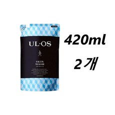 일본 우르오스(UROS) 바디 워시&스킨 워시 올인원 클렌저 리필, 420ml, 2개