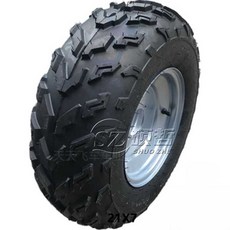 ATV 4륜 오토바이 스페어 교체 오프로드 타이어 농업용 운반차 사발이정비, 1개, 6. 23x7-10 드래그+알루미늄 휠