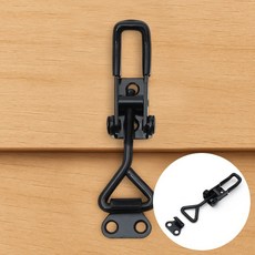 퀵릴리즈 토글 래치 2P 블랙 꺽쇠철물