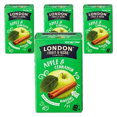 London Fruit & Herb 애플 & 시나몬티, 4개, 2g, 20개입