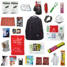 생존가방 지진배낭 39종 풀세트 지진대비 생존 비상용품, 1개, 본상품선택