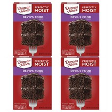 Duncan Hines 던컨 하인스 데빌스 푸드 케익 믹스, 432g, 4개