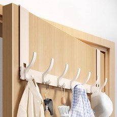 마이굿즈 튼튼한 방문 무타공 문걸이 도어 행거 14구, 1개, 화이트 14구