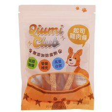 寵物零食 低溫烘烤天然點心 無添加防腐劑 高蛋白低脂營養點心 犬貓適用, 1個, 起司雞肉條80g