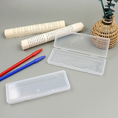 문구용 투명사각필통 펜케이스세트 16x5.5cm, 투명 PP케이스 [RB1904] 10