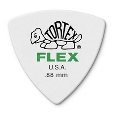 Jim Dunlop Tortex Flex 트라이앵글 픽 1.14MM 6 개, 0.88mm, 72팩, 초록색