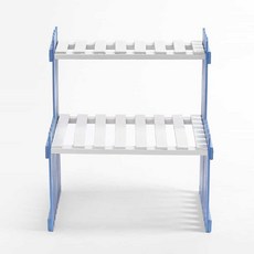 진열대 베란다정리대 원목대 화분 2단 27cm JWFLZWRJ, 색상