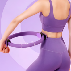 이스쳐 탄력적인 바디라인 필라테스 써클 링, 1개, 바이올렛