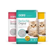 천연 벤토 흡수 응집력 향상 고양이 벤토나이트 모래 3종, 4L, 딸기향