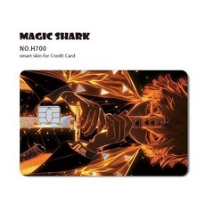 아카자 젠이츠 카드커버 귀멸의칼날 홀로그램 스킨커버 스티커, Small Chip, H700
