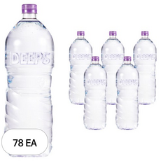 딥스 해양심층수 에코골드 무라벨, 2L, 78개