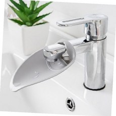 욕실용 아동 세면대 보조 손씻기 도우미 물받이 연결 가이드 안전 위생 유치원, 1개, 아이보리