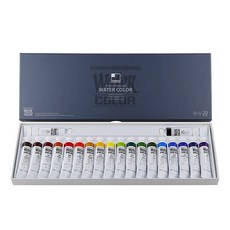 ShinHan 新韓透明水彩18色套裝，初學者適用，色彩鮮明，易暈染, 12ml