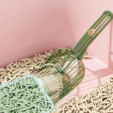 고양이 모래삽 고급 고양이 배변처리기, 그린