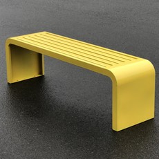 철제 벤치 의자 관공서 펜션 카페 학교 테라스 실외 스툴 1m, AM. 200x40x45 옐로우