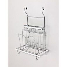 台灣製造 304不鏽鋼 鍋蓋砧板刀具架 可站立 吊桿用 鍋蓋架 砧板架 刀具架 餐具收納 廚房收納, 1個