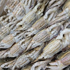 삼점게 냉동 꽃게 통게(라운드) 100-150 150-200 간장게장용 업소용 6kg, 1박스, 암게 60-80(라운드, 통게)