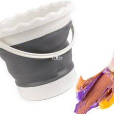 실리콘 붓꽂이 수채화 물감통 수채물통 휴대용수채화물통 그림물통