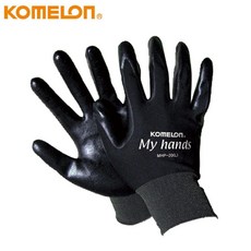 KOMELON 코메론 NBR 폼장갑 마이핸즈 MHP-20 검정 M L 20조, 블랙, 1개