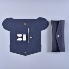 레더키트 가죽공예diy키트 사피아노 필통만들기, 네이비