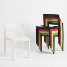 포스트 체어 플라스틱 사출 디자인 식탁의자 6colors