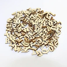 208pcs 8set 26 영어 알파벳 문자 나무 번호 가구 장식 예술 편지 디지털 디스플레이, 09 mix Letter, 01 10mm--15mm 208pcs