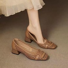 YAPOGI 여성 메쉬 펀칭 슈즈 단화 발편한 여름 슬립온