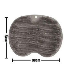 미끄럼 방지 샤워 발 스크럽 마사지기 청소 용이 강화된 각질 제거 및 휴식 욕실 마사지 패드, 색상: 5. grey mat, 1개