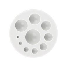 하프 라운드 볼 폴리머 클레이 몰드 실리콘 클레이 반구형 메이커 귀걸이 펜던트 비즈 제작 용품용 10가지 사이즈 진주 퐁당 몰드 313989, 하프 라운드 볼 폴리머 클레이 몰드, 실리콘 클레이 반