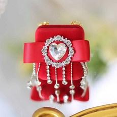 화견 목걸이 보석함 웨딩 강아지 화동 결혼 플라워, 1개, D모델 M