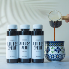 무가당 시나몬 콜드브루 커피 더치원액 카페인, 1세트, 3개입, 250ml