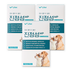 진정성 MP 항산화 영양제 강아지 고양이 MCT 포스파티딜세린 노견 치매 인지장애, 3개, 면역/항산화, 30회분