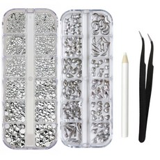 포트렘 네일 파츠 큐빅 다이아 2박스 세트, 1개, 투명