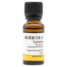 AGRICOLA植物者 有機檸檬精油 20ml - 德國原裝進口 純植物萃取天然擴香, 1個, 檸檬