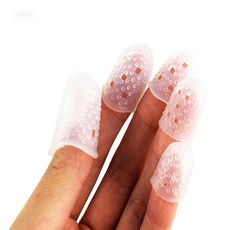 데일리온 실리콘 골무 화이트 미싱부자재, L