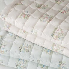 송화인데코 바니 알러지케어 먼지없는패드 논슬립 고무밴드 SS 어린이 침대패드, 블루