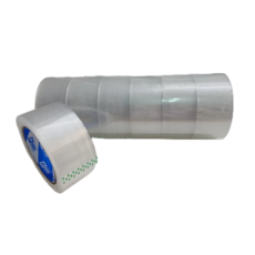 透明封箱膠帶 48mm 90Y 黏性佳 包裝用 招財貓商店, 1個