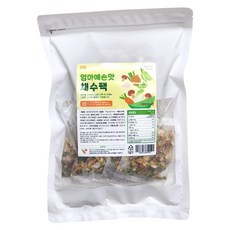 끝까지 먹는 100% 국내산 채수팩 1봉 100g 무첨가 야채육수 티백 비건 이유식, 1개