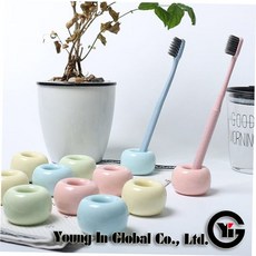 YIG 도자기 칫솔꽂이 1인용 칫솔거치대 11가지 색상, 005_SKY BLUE, BC