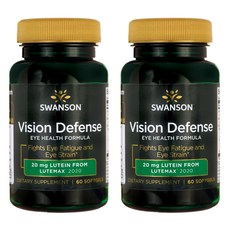 Swanson 斯旺森 葉黃素複方軟膠囊 20mg, 60顆, 2罐