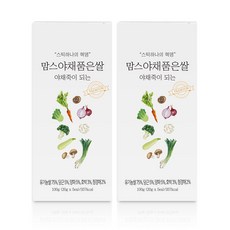 [맘스] 야채죽이 되는 간편 중기이유식재료 야채품은쌀, 100g, 2개