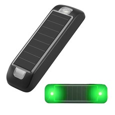 DQmall 태양광 안전 점멸등 경고등 경광등 추돌방지, 2개, Green