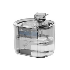 LIFE Pet 透明貓頭流水飲水器 2.2L FT666透 附濾芯 寵物飲水機 貓咪飲水機 貓狗, 1個, 透明貓頭流水飲水器(FT666透)