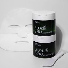 코아코스 알로에베라 에센스 젤 250g 2개 + 투웨이 순면거즈 마스크시트60매(상30 하30) + 실리콘 팩 브러쉬