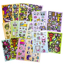 스프런키 Sprunki 스프렁키 스티커 16매 병원놀이 학교놀이 s0428