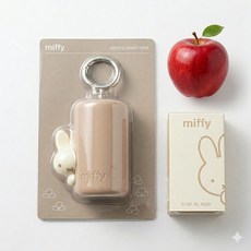 아모레베이직 미피 솔리드 퍼퓸 쥬시 애플 + 실리콘키링 증정 고체향수 생일 선물포장, 1개, 5g